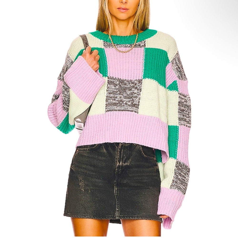 For Love And Lemons Color Block Sweater